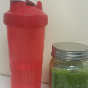 Water and Green Smoothie